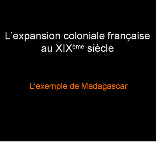 L’expansion coloniale française 1