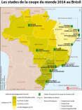 Les stades de la Coupe du monde 2014 au Brsil
